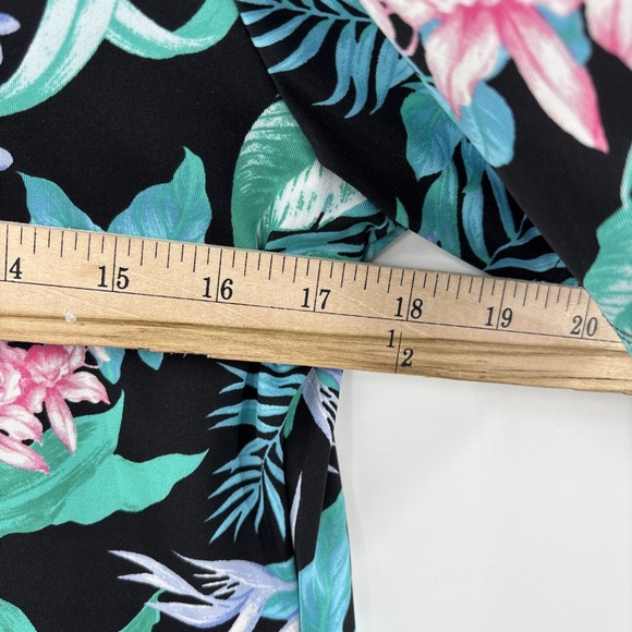 Tommy Bahama Golf Tennis Beach Dress Black‎ Floral L NWOT Pickle ball Vacation - Picture 7 of 11